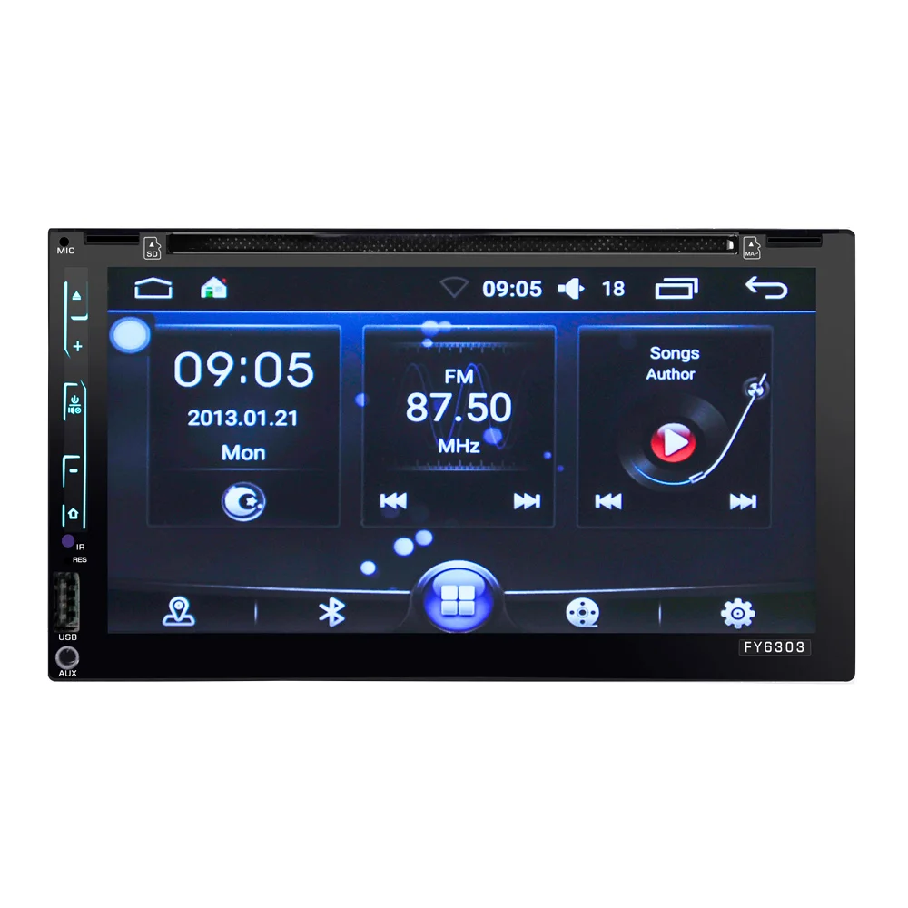 

HEVXM 6303 Android system 6.95 inch Touch Screen Vehicle GPS Units Equipment GPS/TF/BT Handsfree VehicleDVD/MP4 Players