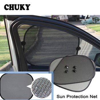 

CHUKY Car Styling Sun Protection Net Sun Shade Cover Stickers For Audi A3 A4 B7 B8 B6 A6 C6 C5 Q5 Nissan Qashqai Juke X-trail