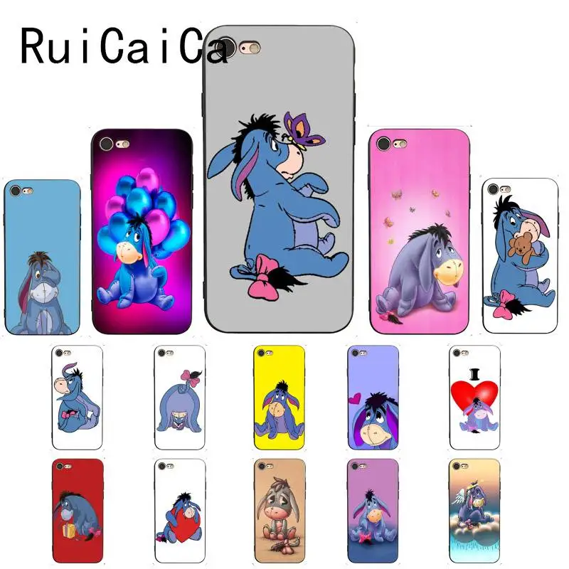 Ruicaica Baby Eeyore Donkey СПЕЦИАЛЬНОЕ Новое поступление черный чехол для телефона iPhone 8 7 6 6S