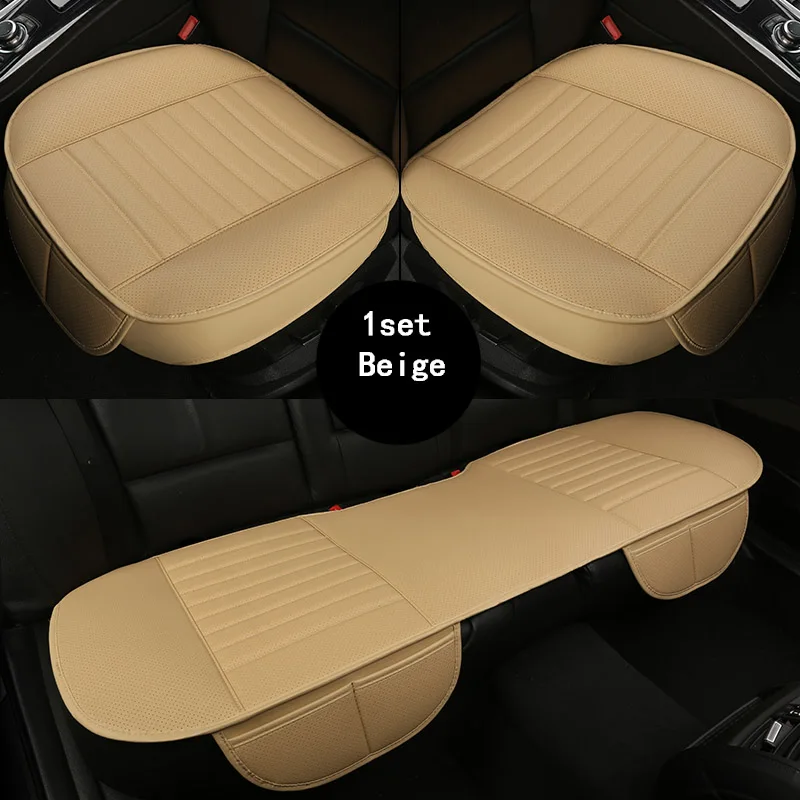 Защита автомобильного сиденья дышащий чехол для автомобиля BMW Audi Honda CRV Ford Nissan VW Toyota hyundai LEXUS четырехдверный седан и внедорожник - Название цвета: 1 sets Beige