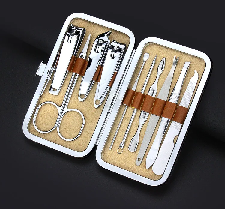 10 Pcs/lot Nail Care Tools Set For Nail Manicure Tools File Cuticle