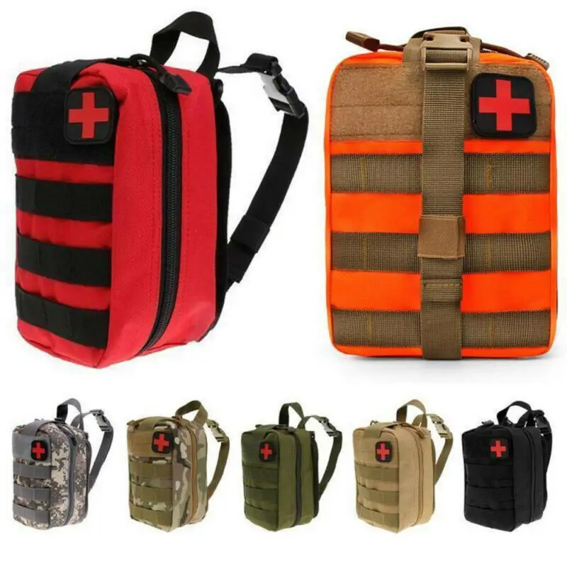 Brand New Tactical First Aid Kits Survival Molle Rip-Away EMT Pouch Bag IFAK Medical Red Emergency Survival Rescue Empty Bag