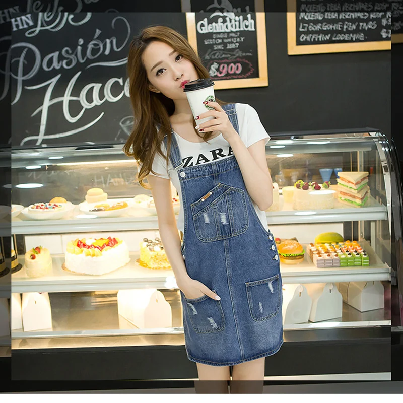 Wholesale Spring Summer Denim Dresses Women Casual Jeans Sundresses Korean Fashion With Pocket Ripped Denim Blue Dress For Woman Buy Cheap Spring Summer Denim Dresses Women Casual Jeans Sundresses Korean Fashion With Pocket Ripped Denim Blue Dress For Woman