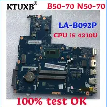 Ktuxb lenovo B50-70 N50-70 Материнская плата ноутбука ZIWB2/ZIWB3/ZIWE1 LA-B092P Процессор i5 4210U DDR3 Тесты работы