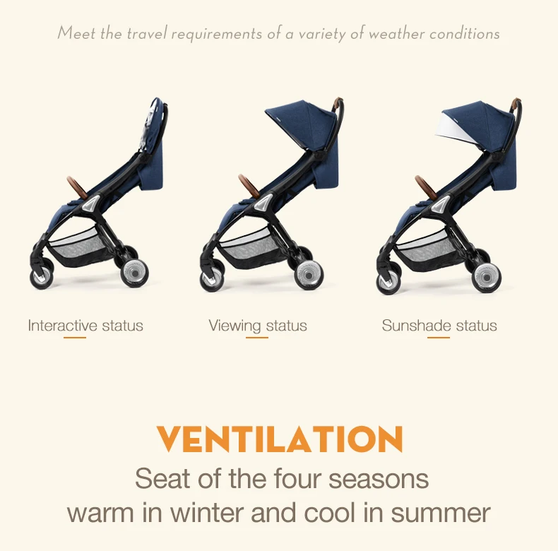 Babysing складной светильник вес легкая коляска с зонтиком, детская коляска, коляска, коляска