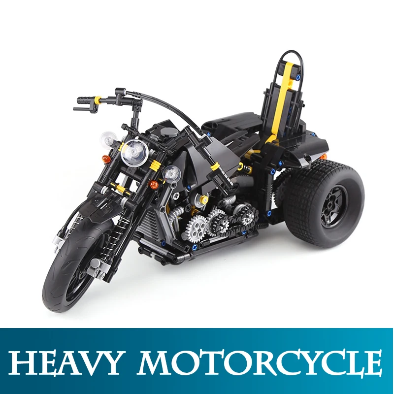 

Genuine 03020 853Pcs The Heavy Motorcycle Model Building Kits Racing Motorcycle Set Blocks Educational Toys For Children