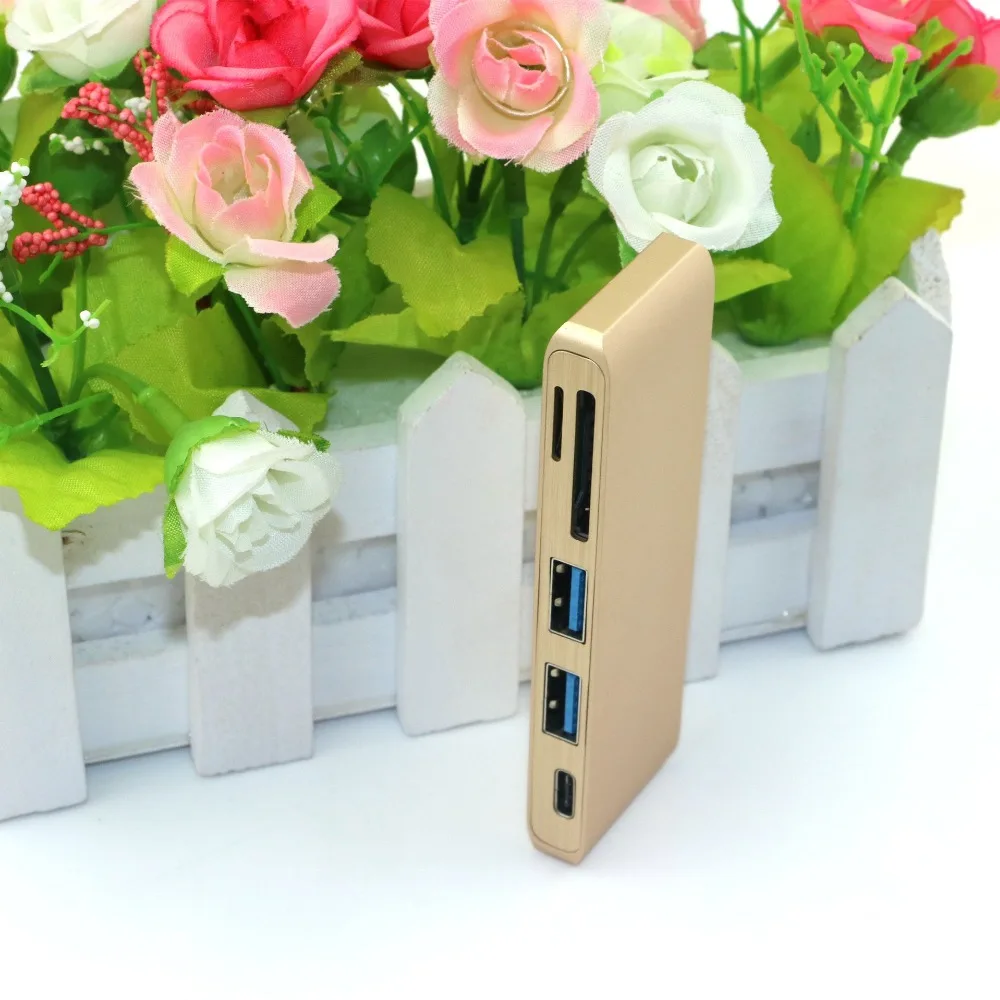 USB док станция 5 1 C 3 к 0 Type c SD TF кардридер адаптер для MacBook Samsung Galaxy S9 S8 Note 9
