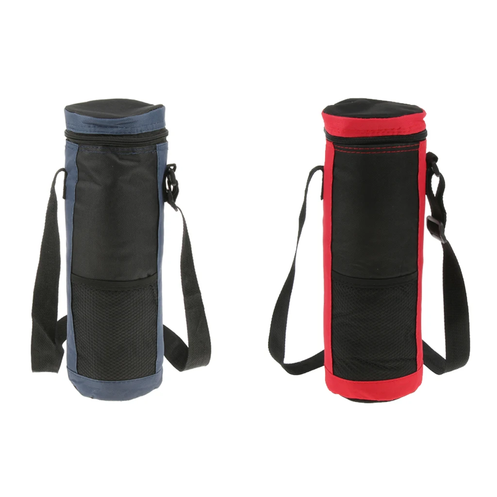2L Insulated Bottle Drink Wine Carrier Tote Bag With Zipper Travel  Picnic Cooler with Strap Long Handle