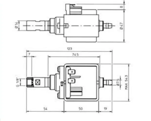 AC220V оригинальная кофемашина, насос, медицинское оборудование, стиральная машина ULKA EP5, электромагнитный насос