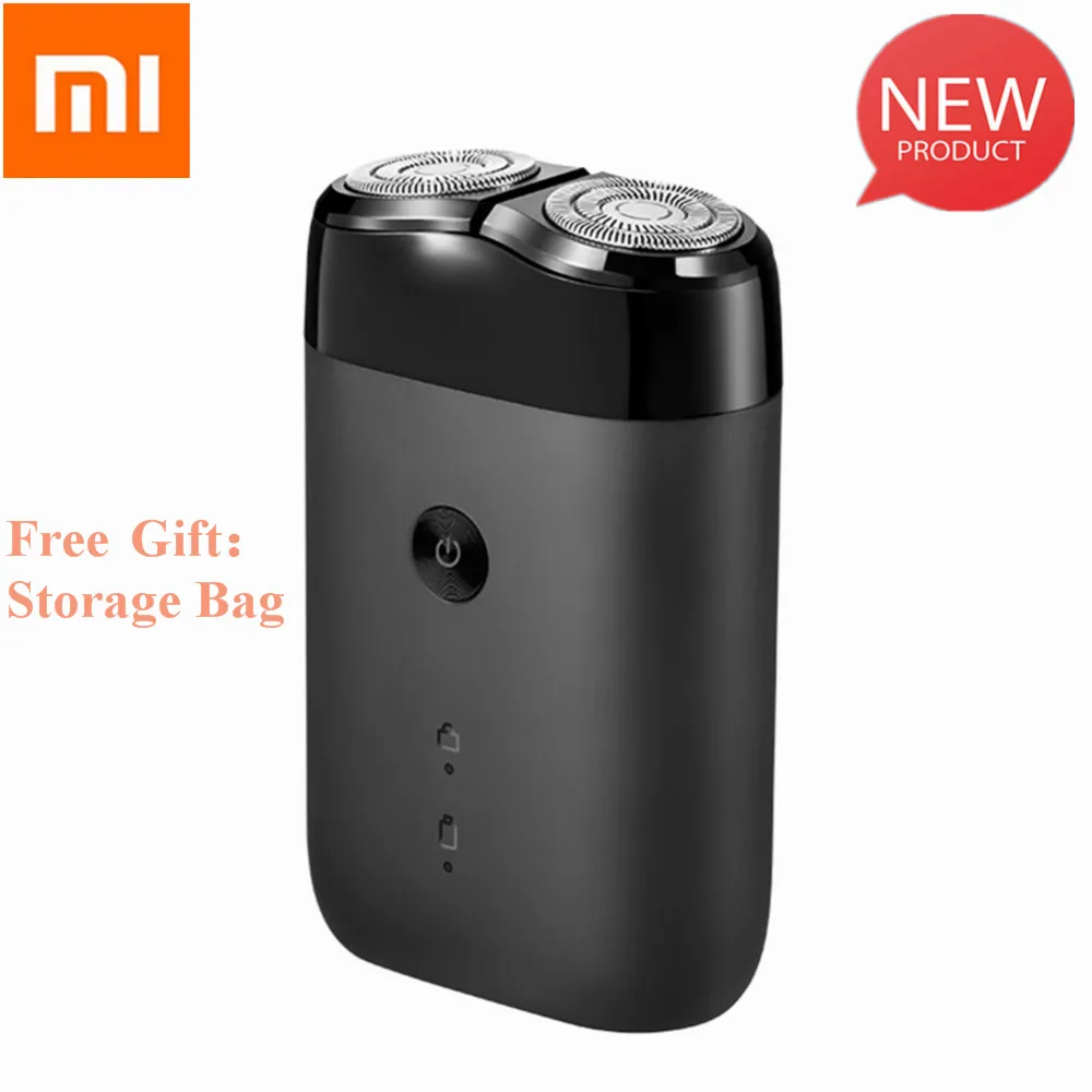 Цена Оригинал 2019 Xiaomi Mijia MSX201 электробритва для мужчин вращающаяся 2 плавающая головка портативная Водонепроницаемая перезаряжаемая бритва с USB