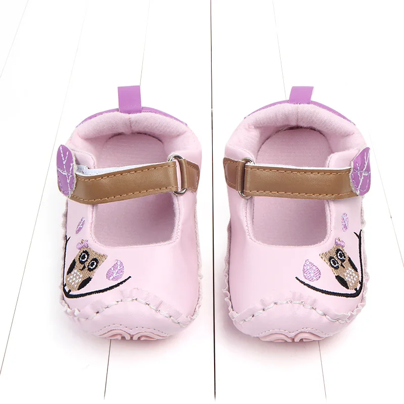 New Cute Newborn Infant Kid Baby Boy Baby Girl Shoes Kids Floral Animal Popular Crib Shoes Infant Toddler Prewalkers Size 0-12M