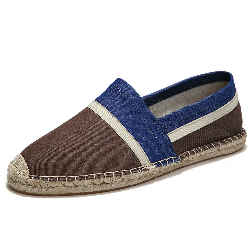 

Sneakers Men Slip on Espadrilles Men 2019 Summer Canvas Hemp Shoes Men Breathable Loafers Men's Footwear Zapatos Hombre