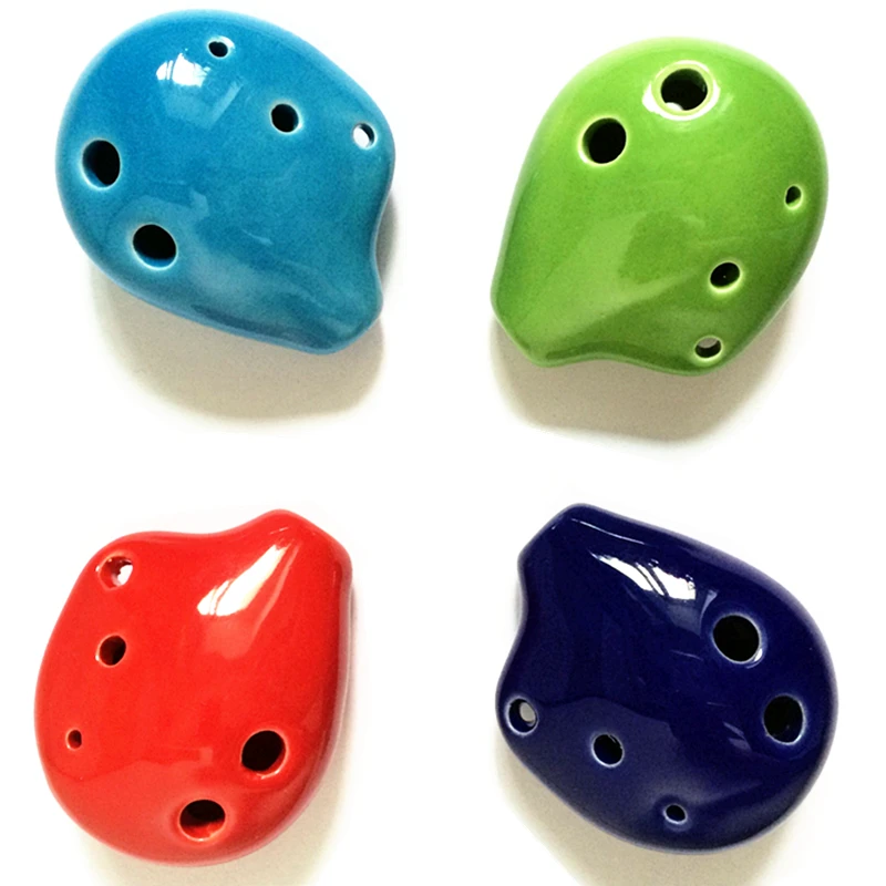 Children's Toy Ocarina Flute 6 Hole Soprano C Ceramic Flauta Ocarina of