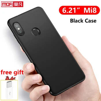 

matte case for xiaomi mi8 case mi 8 cover TPU silicon black soft Mofi original ultra thin back fundas protective xiaomi 8 case