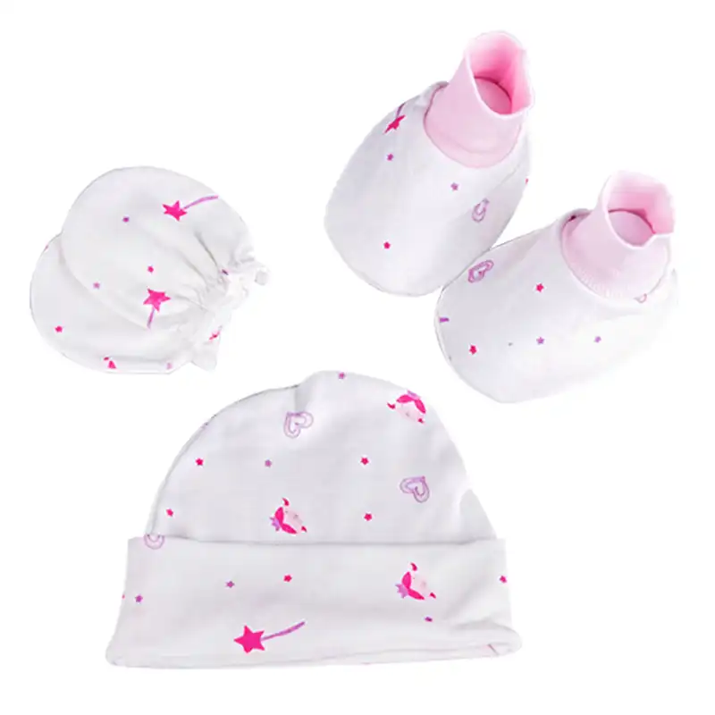 cap mittens booties set