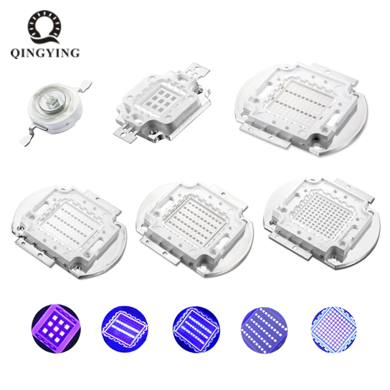 voertuig mist grens Uv Purple High Power Led Bulbs Ultra Violet Chips 360nm 365nm 370nm 380nm  390nm 395nm 400nm 405nm 1w 3w 5w 10w 20w 30w 50w 100w - Led Bulbs & Tubes -  AliExpress