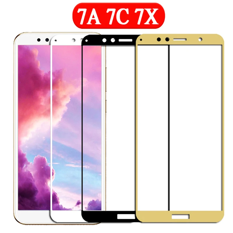 Protective-glass-on-phone-honor-7a-for-huawei-7c-7x-7a-pro-7-a-c-x