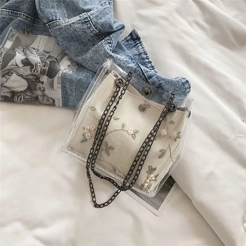 Transparent Bucket Shoulder Bag Crossbody Bag for Women 2019 Messenger Bags women's bag bolsa feminina sac a main 30AP0312