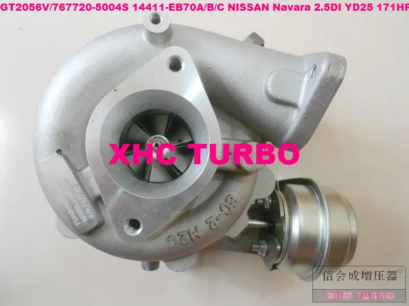 Турбокомпрессор GT2056V 767720 769708 14411-EB70A/B/C для NISSAN D40 Navara Pathfinder 2.5DI YD25DDTi 2.5L 171HP |
