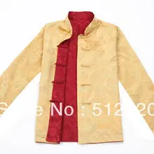 Шанхай история с длинными рукавами Китайская традиционная блуза одежда Двусторонняя одежда костюм Тан Мандарин Воротник Двусторонняя куртка 6 цветов