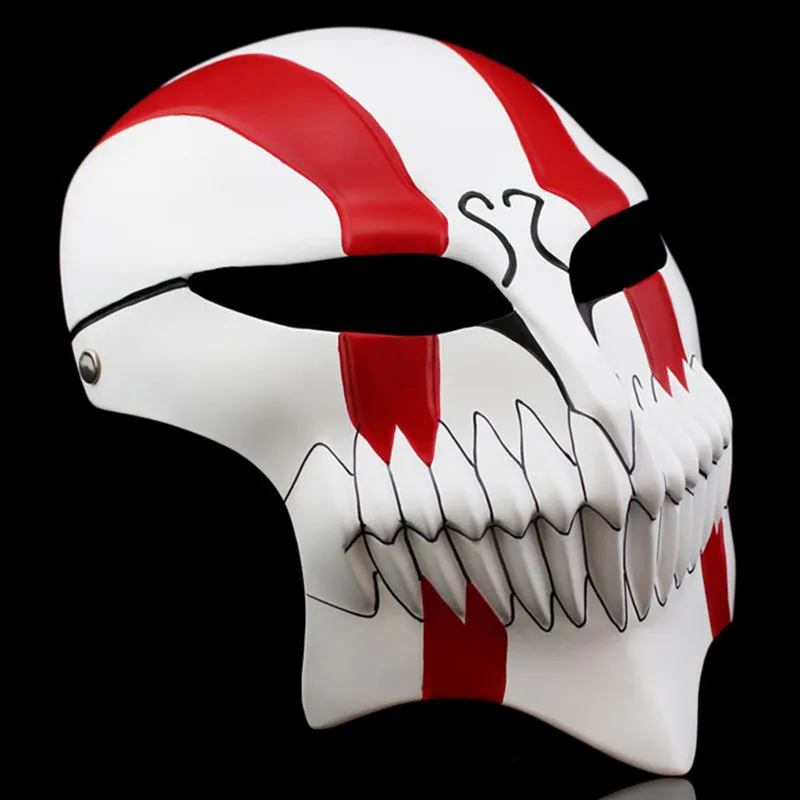 Красная полимерная маска из аниме «Блич», японского аниме «гибель Ичиго Куросаки» для Хэллоуина, маскарада, косплей, Вечерние Маски