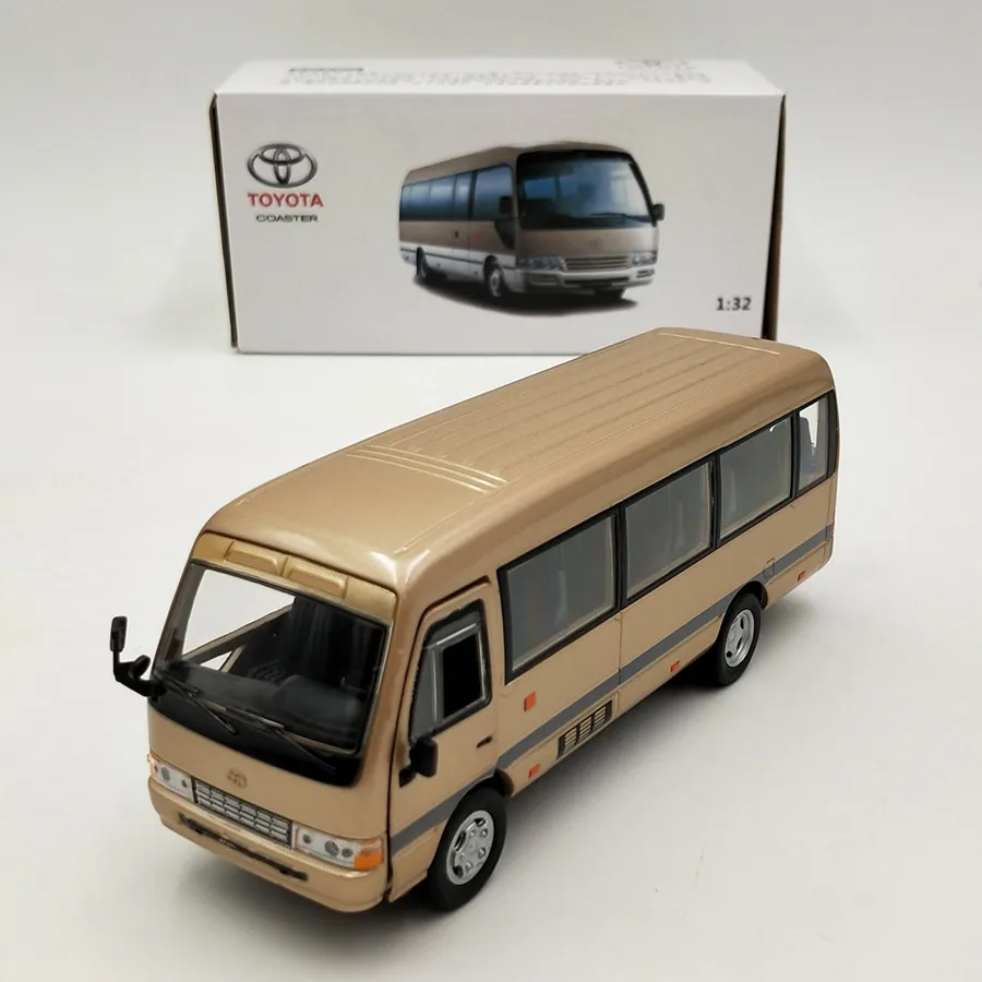 1:32 Toyota Coster сплав бизнес автобус модель со звуком светильник том детские