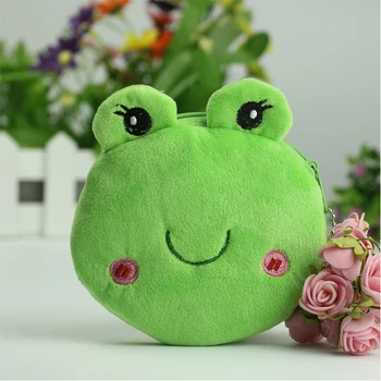 

600PCS/LOT Lady's Purses Plush Kids Girl's Storage Bag Case Handbag Fashion Cartoon Coin Purse & Wallet Pouch