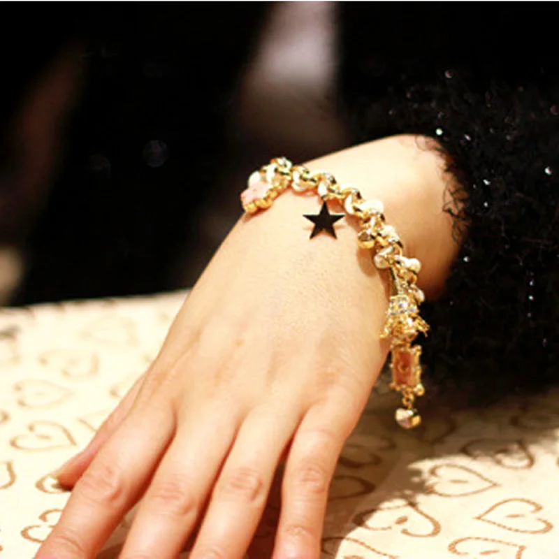 IREACESS Браслеты и браслеты драгоценный камень из искусственной кожи горный хрусталь браслет для женщин модные ювелирные изделия оптом