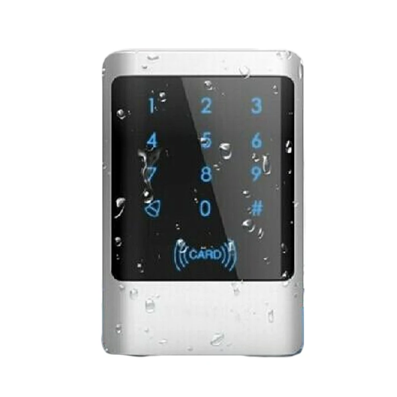 ID with keypad Металлический корпус водостойкий сенсорный Пароль Клавиатура контроль доступа ler Легкая ручка 10000 пользователь 125 кГц EM RFID для системы контроля доступа - Цвет: ID with keypad