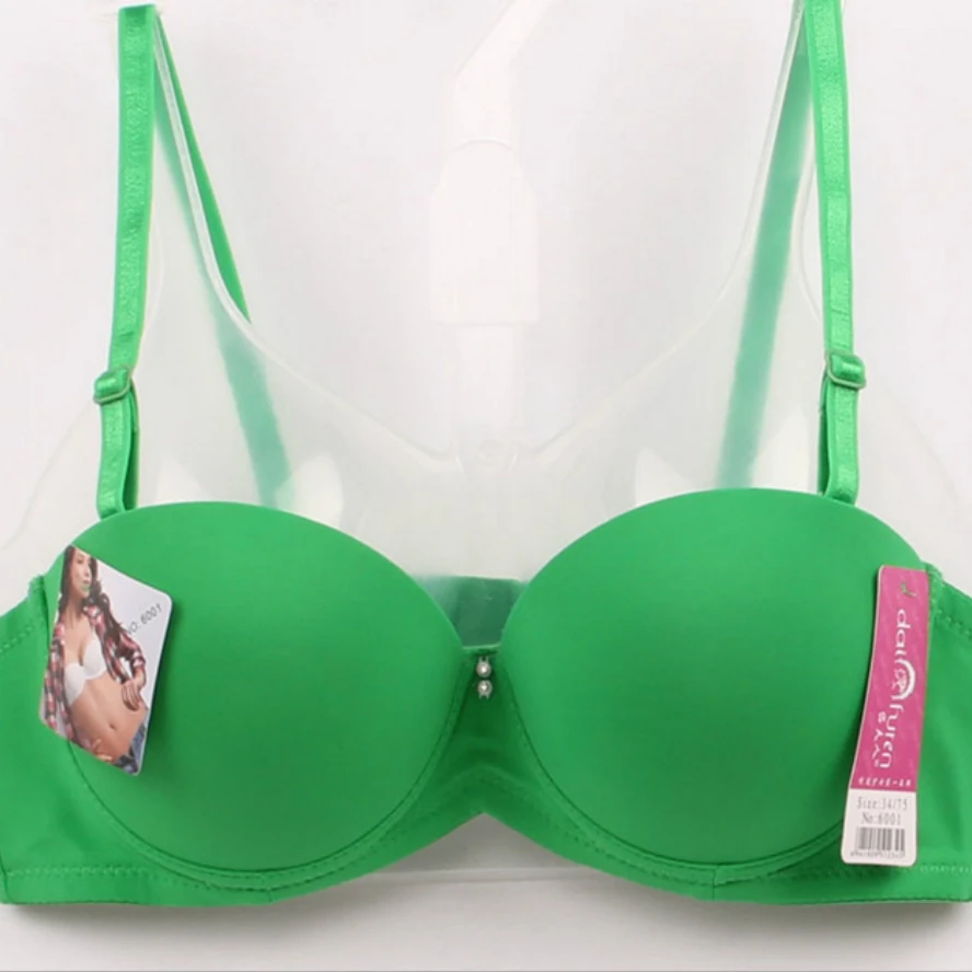 Women Bra Deep U Low Cut Push Up Bra Lingerie Backless Invisible Convertible Bra Backless Cloth Open Cup For Girl Women Gather