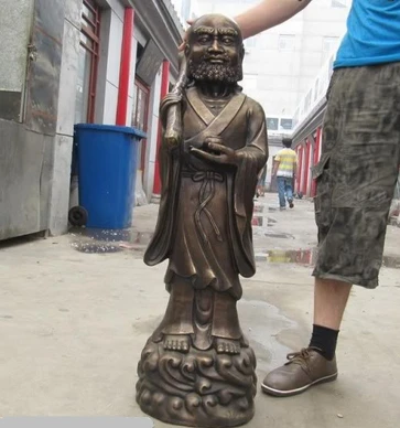 

bir 003535 38"Tibet Buddhism Bronze Dharma ancestor Buddha Statue