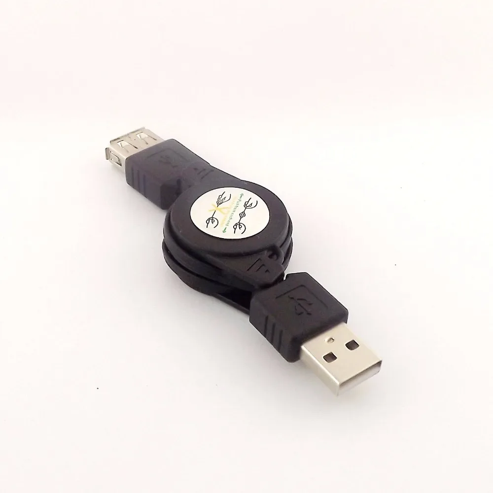 1 шт. USB 2,0 A папа к женскому удлинителю выдвижной кабель для синхронизации данных Шнур для зарядного устройства 75 см