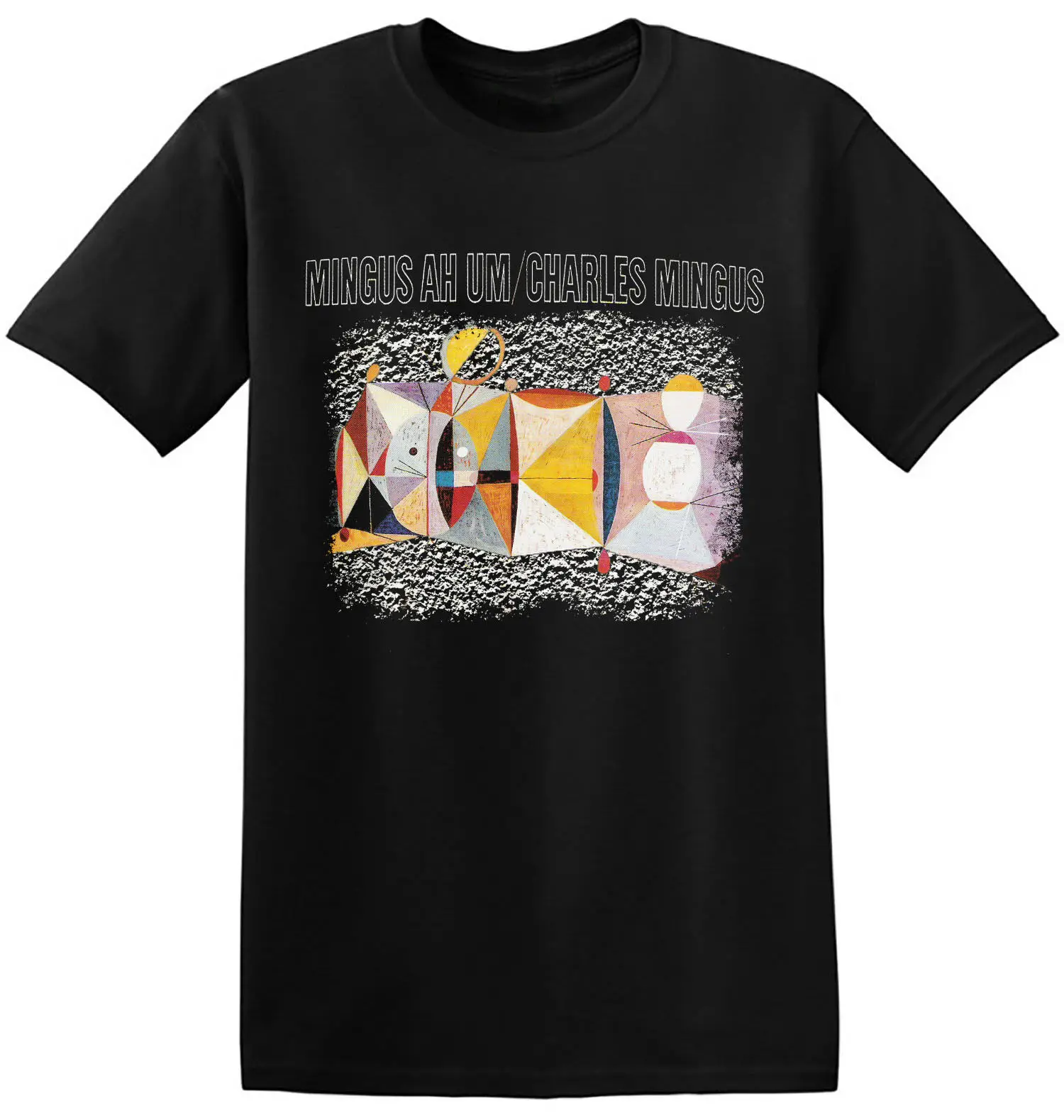 Retro Jazz T Shirt Cool Graphic Print Mingus Ah Um New Unisex Band Tee Sleeve Summer Men Tops Clothing | Мужская одежда