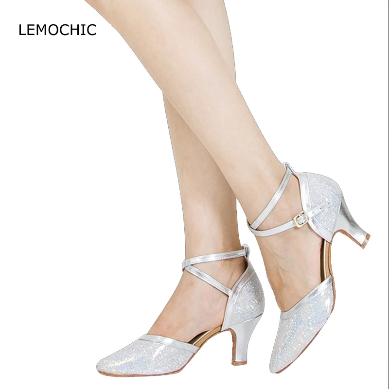 

LEMOCHIC high quality rumba latin tango jazz belly tap arena classical ballroom high heels new listing shoes for dancing ladies