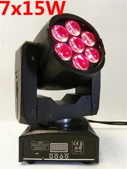 

zoom wash Zoom moving head 7x15W RGBW 4in1 LED moving head Mini DJ dmx stage light