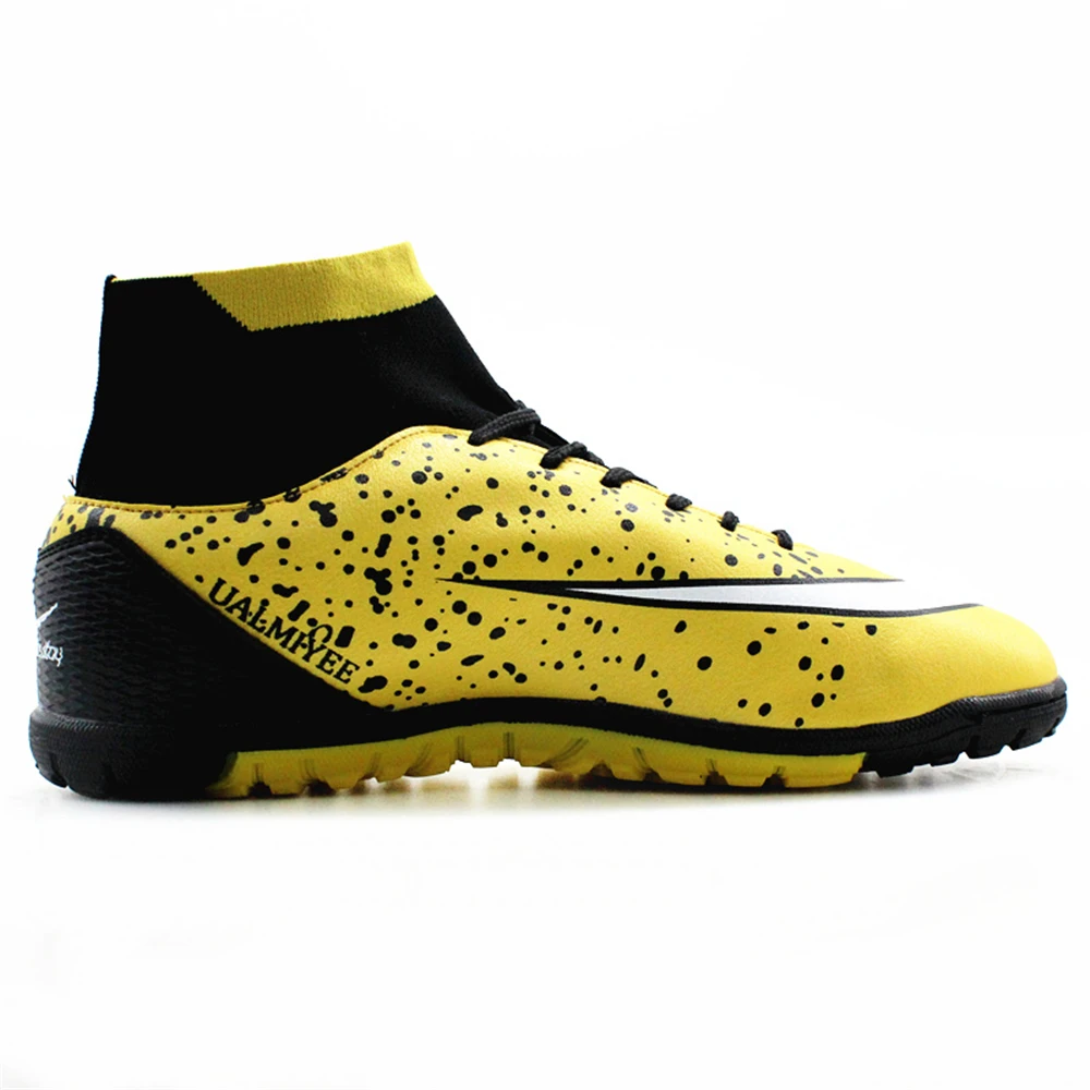 Maultby мужские черные золотые высокие голеностопные бутсы #08G|soccer cleats|indoor cleatsshoes soccer