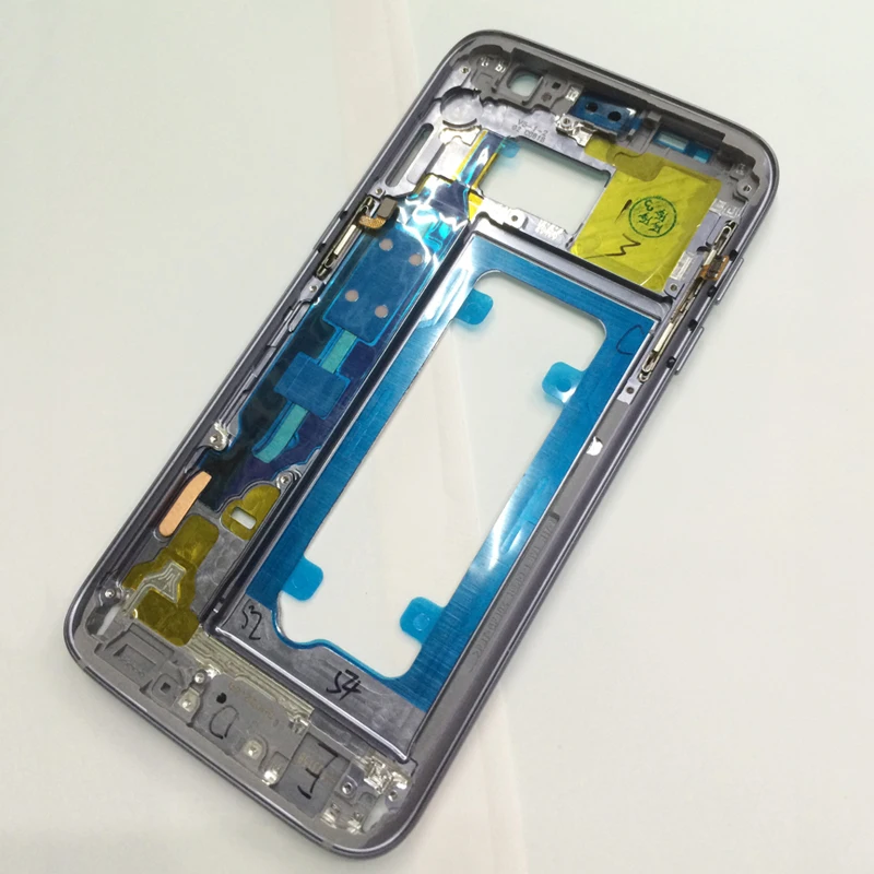 Средняя рамка для samsung Galaxy S7 G930F S7 край G935F средняя часть металлический каркас Корпус шасси с боковыми клавишами Запчасти для авто