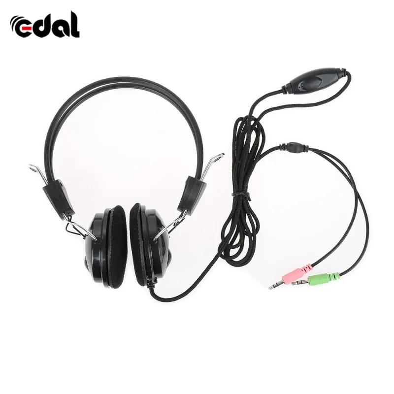 

Wired Earphone Headphone with Microphone MIC Headset for PC Computer Laptop