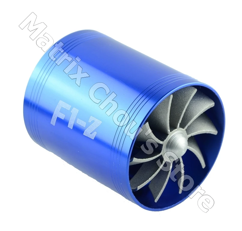 

Matrix Racing VSRacing Supercharger Turbo Boost Air Intake Fuel Saver Double Fan Propeller For Car