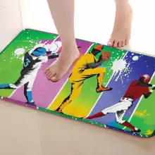 Играя в бейсбол Стиль Ванная комната Коврики, забавные Нескользящие Для ванной Коврики, Занавески для душа Интимные аксессуары, Коврики Чинг вашей душе Шторы