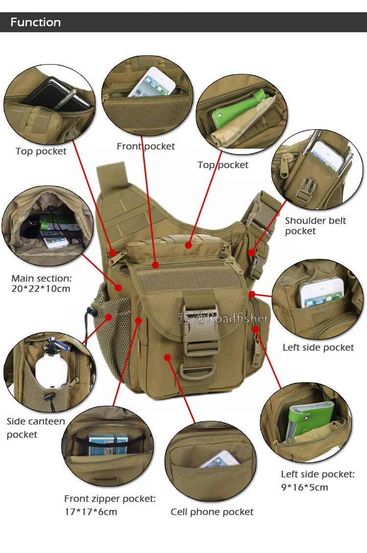 Camo green camera shoulder bag D5-2012-9
