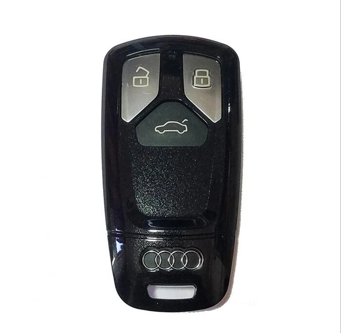 Подарок Высокое качество ABS Корпус для автомобильного ключа чехол держатель для Audi TT A7 A4 A4L 8 S B9 Q5 удаленный БЕСКЛЮЧЕВОЙ аксессуары - Название цвета: Черный