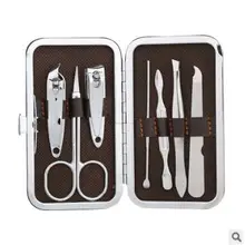 ПУ мульти 7 шт костюм шлифовальный пилка для ногтей кусачки для маникюра контейнер для удаления лака дизайн ногтей и салон здоровья и красоты HA175