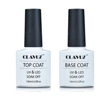 CLAVUZ УФ-гель для ногтей верхнее покрытие Базовое покрытие матовое верхнее покрытие не протирать Отмачивание для ногтей гель