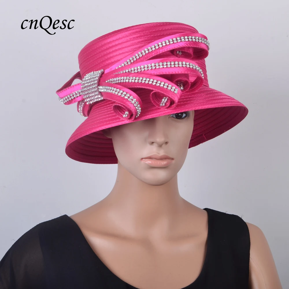 ladies pink dress hats