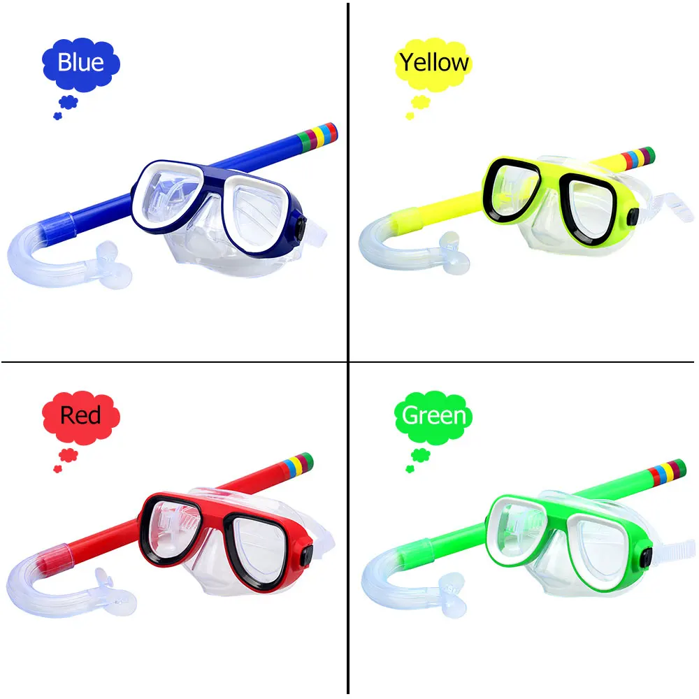 SKL Snorkel Set Swimming Snorkelling Mask with Anti-Fog Goggles Diving Swim Equipment for Boys and Girls Kids Diving Scuba Glass