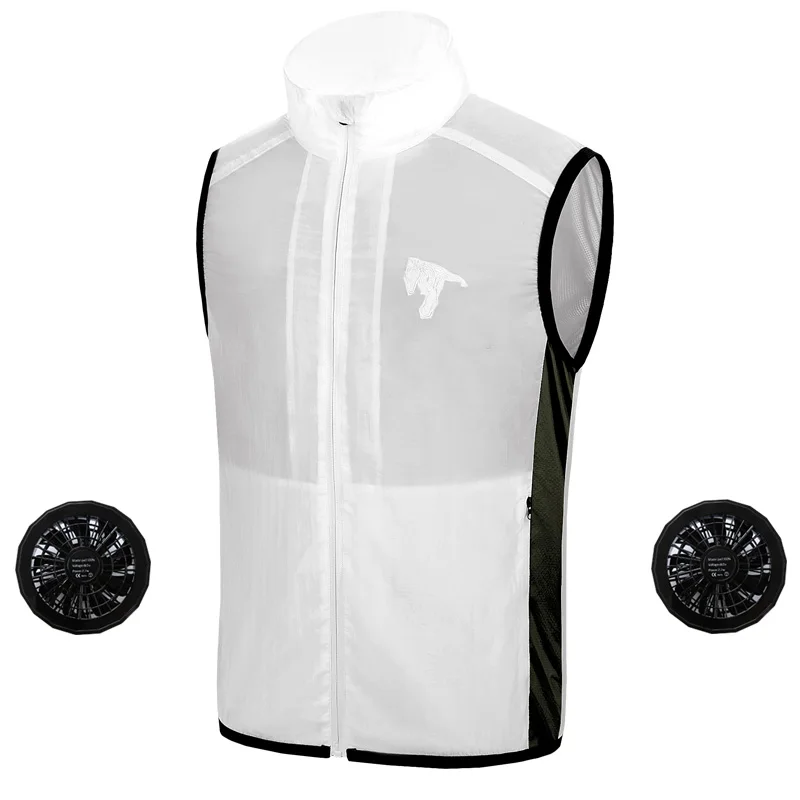 

Summer Cooling Fan Hiking Vest Air Conditioning Clothes Men Women Tactical Hunting Fishing Vest Outdoor Waterproof Vest S-XXXL