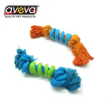 Natural Rubber Cotton Rope Bone Shape Pet Dog Clean Teeth Toy Pet Dog Toy Teeth Cleaner For Training Jump Catch Teeth Clear Toy