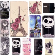 Luxury Lovely Cute Cartoon 3D Lovers Ghost Tower Leather Wallet Flip Fundas Phone Cases For Samsung Galaxy S7 Cover Case Coque