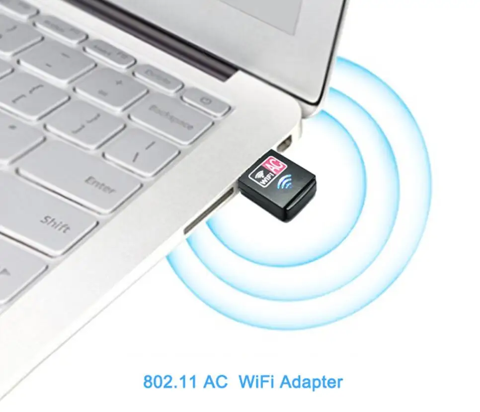 802.11ac 600 Мбит/с нано-Размер Беспроводной Wi-Fi USB адаптер PC сетевая карта двухдиапазонный 5 ГГц адаптер ЛВС USB Ethernet приемник AC Wi-Fi